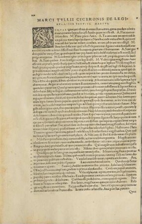 Marci Tvllii Ciceronis De Legibvs, Liber Tertivs.