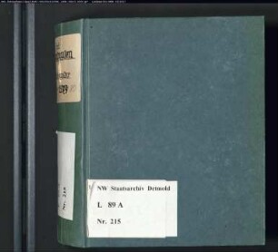 Gogerichtsregister Vogtei Oerlinghausen