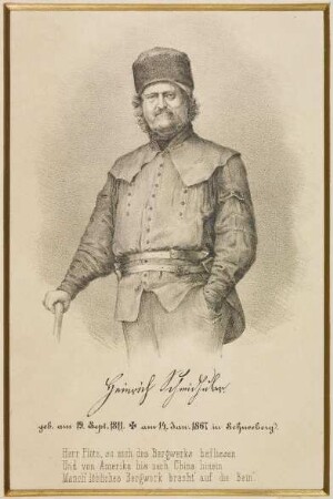Heinrich Schmidhuber, Geologe, Betriebsschichtmeister in Schneeberg