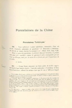 Porcelaines de la Chine