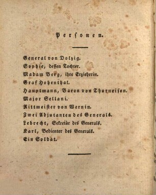 A. W. Ifflands Theatralische Werke : Auswahl, 1. Albert von Thurneisen. Verbrechen aus Ehrsucht: Der Komet