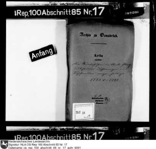 Rundefuhren im Amt Iburg, insbesondere Differenzen und Beschwerden