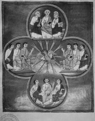 Perikopenbuch — Ausgießung des heiligen Geistes, Folio 104verso