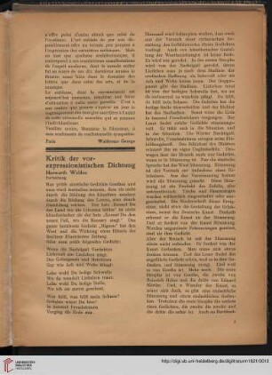 Kritik der vorexpressionistischen Dichtung, [3]