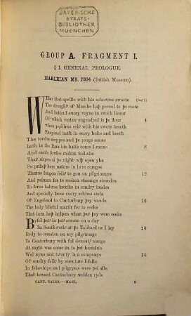 The Harleian Ms 7334 of Chaucer's Canterbury tales