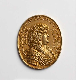 Medaille auf die Erhebung Albrecht Ernsts I. von Oettingen-Oettingen in den Reichsfürstenstand,1675