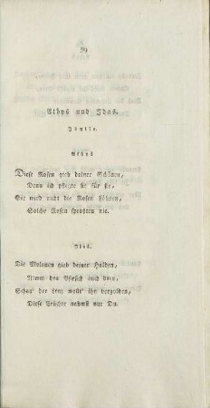 Athys und Idas.