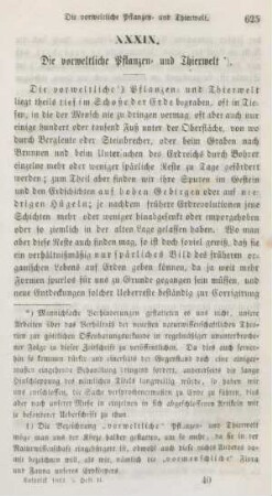 625-635 Die vorweltliche Pflanzen- und Thierwelt