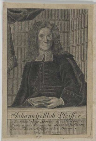 Bildnis des Johann Gottlob Pfeiffer