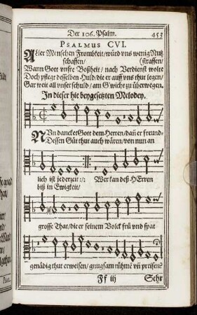 Psalmus CVI. - Psalmus CX.