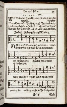 Psalmus CVI. - Psalmus CX.