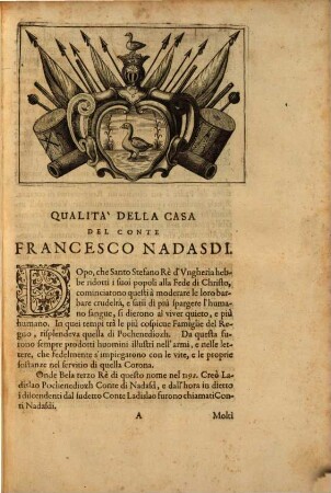 Francesco Nadasti : Conte perpetuo della terra di Fogaraz ...
