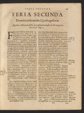 Feria Secunda Dominicae secundae Quadragesimae.