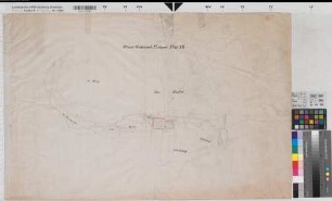 Eisborn (Balve) Haus Eisborn Katasterkarte Flur 5 vor 1850 1 : 2500 57 x 87 Zeichnung Landsberg-Velen Nr. 575