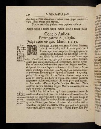 432-439, Concio Aulica