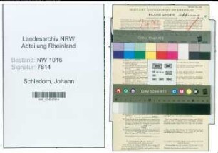 Entnazifizierung Johann Schledorn , geb. 18.07.1888 (Maurer)