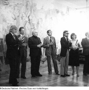 XI. Kunstausstellung der DDR, Ausländer-Empfang im Newa (Hotel Newa)