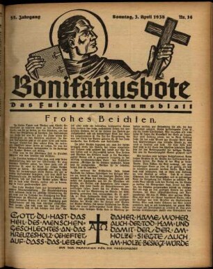 Ausgabe vom Sonntag, den 03. April 1938.