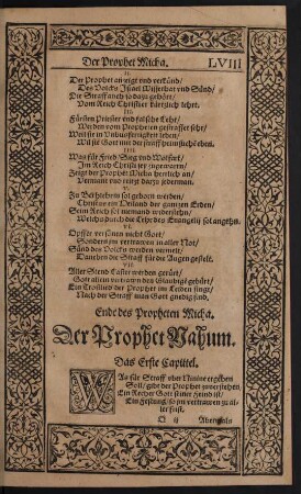 Der Prophet Nahum.