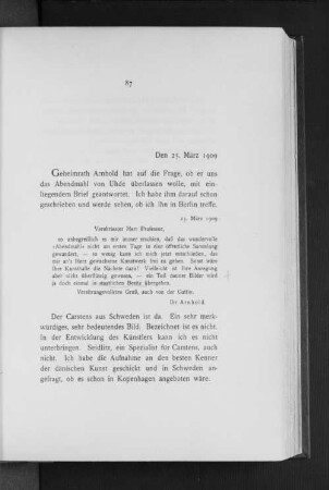 Den 25. März 1909