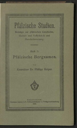 Pfälzische Berg- und Flußnamen