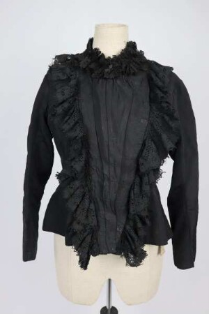 Schwarzes Oberteil mit Spitze