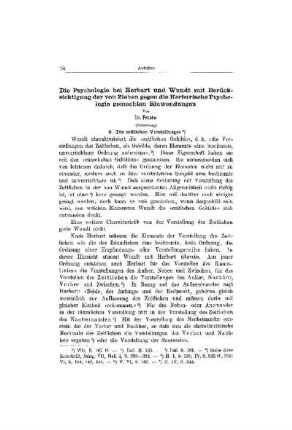 Die Psychologie bei Herbart und Wundt mit Berücksichtigung der von Ziehen gegen die Herbartsche Psychologie gemachten Einwendungen : (Fortsetzung)