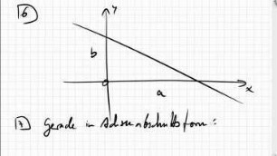 09.02.1 Lineare Funktionen, Achsenabschnittsform