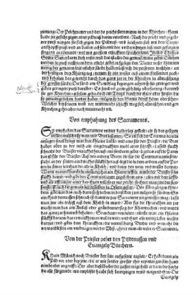 Von der Priester gebet den Pildtnussen und Evangely Buechern