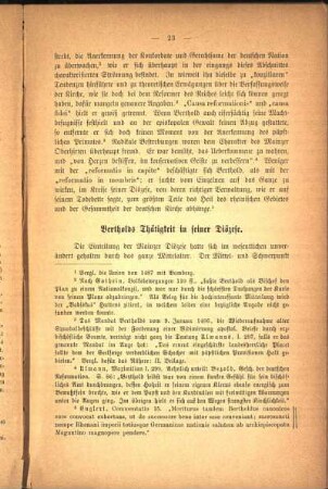 [B.] Bertholds Thätigkeit in seiner Diözese.
