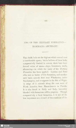 Era of the tertiary formation - mammalia abundant