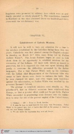 Chapter VI: Establishment of Catholic Missions