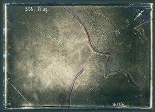 Foto der Stellungen südöstlich von Pressoir (Luftbild)