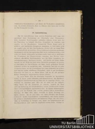 IV. Linienführung.