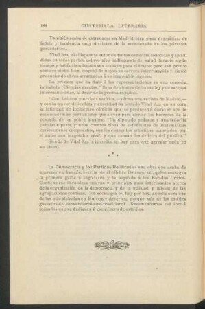 La democracia y los partidos políticos