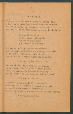 La criolla