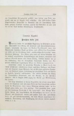 Neuntes Kapitel. Preußens tiefer Fall