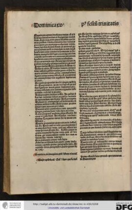 Dominica decimaquinta psot festum trinitatis.