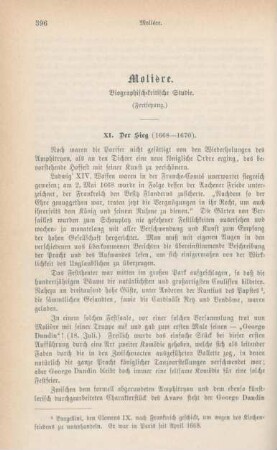 396-418 Molière : biographisch-kritische Studie : Fortsetzung