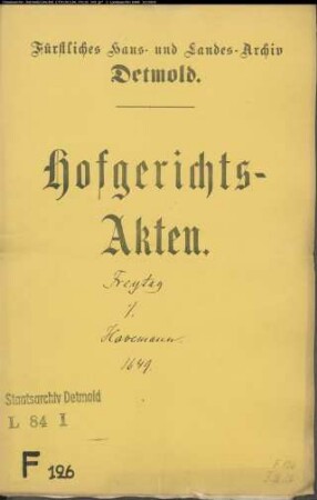 Freitag zu Greste gegen Hovemann, Steinhagen und Niebur - Liquidation