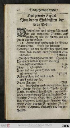Das zehende Capitel
