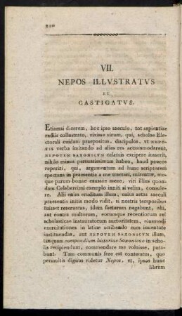 VII. Nepos Illustratus Et Castigatus