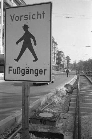 Fußgängerüberweg in der Ettlinger Straße in Höhe der Schützenstraße