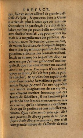 Rémarqves Svr La Langve Françoise : Vtiles A Cevx Qvi Vevlent Bien Parler Et Bien Escrire