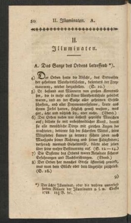 II. Illuminaten.