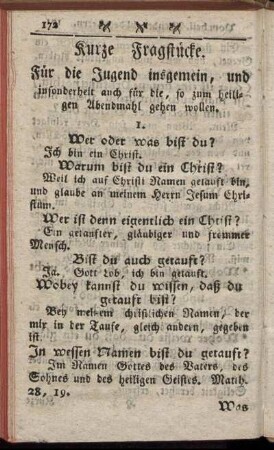 Kurze Fragstücke.