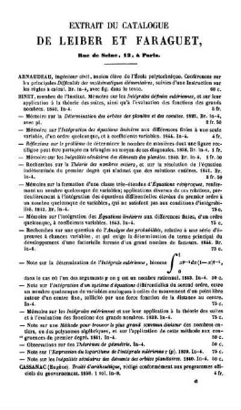 Extrait du Catalogue.