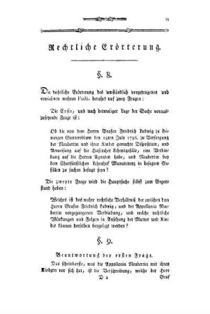 Rechtliche Erörterung