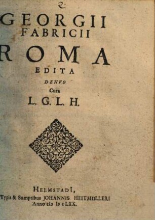Georgii Fabricii Roma