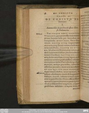 Caput XI De Christo Redemtore.